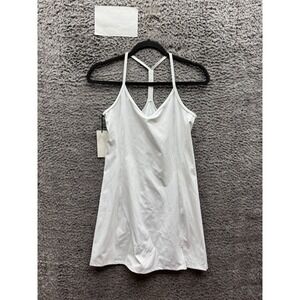 NWT Aritzia Golden Slick Court Racerback Tennis Mini Dress White Blanc Size S